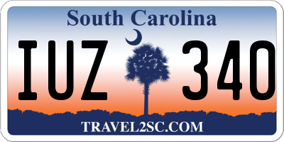 SC license plate IUZ340