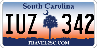 SC license plate IUZ342