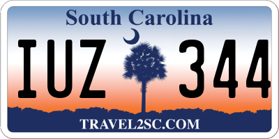 SC license plate IUZ344