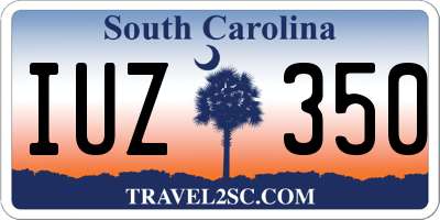 SC license plate IUZ350
