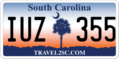SC license plate IUZ355