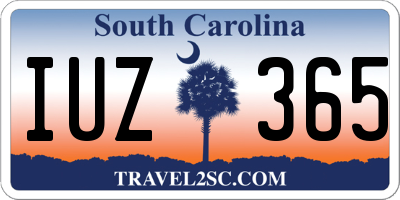 SC license plate IUZ365