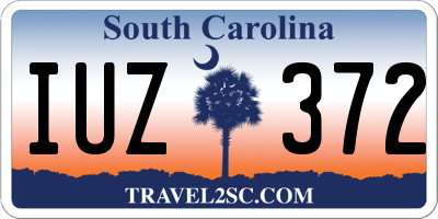 SC license plate IUZ372