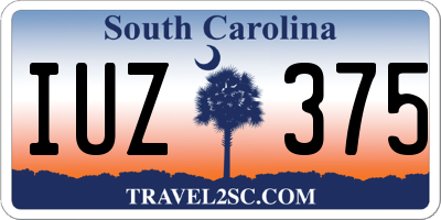 SC license plate IUZ375