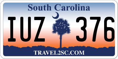 SC license plate IUZ376