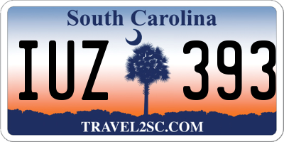 SC license plate IUZ393