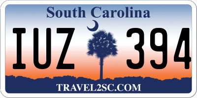 SC license plate IUZ394