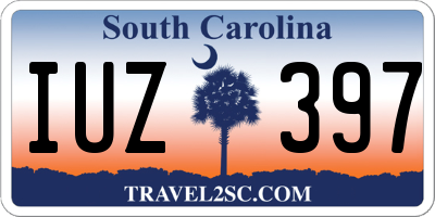 SC license plate IUZ397