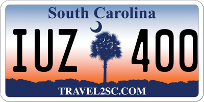 SC license plate IUZ400