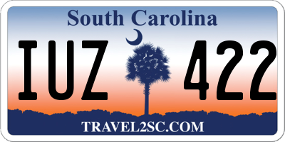 SC license plate IUZ422