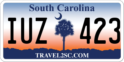 SC license plate IUZ423