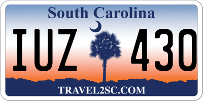 SC license plate IUZ430