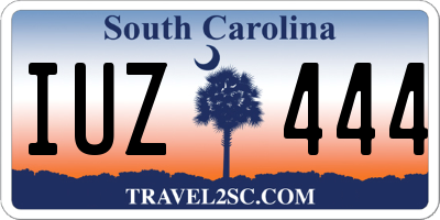 SC license plate IUZ444