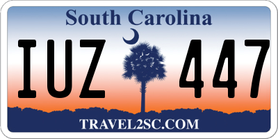 SC license plate IUZ447