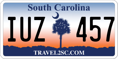 SC license plate IUZ457