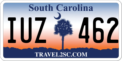SC license plate IUZ462