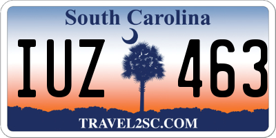 SC license plate IUZ463