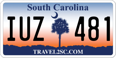 SC license plate IUZ481