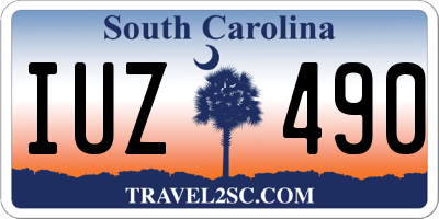 SC license plate IUZ490