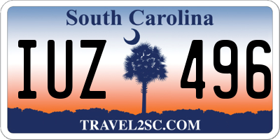 SC license plate IUZ496