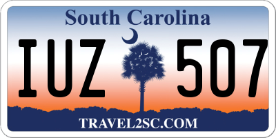 SC license plate IUZ507