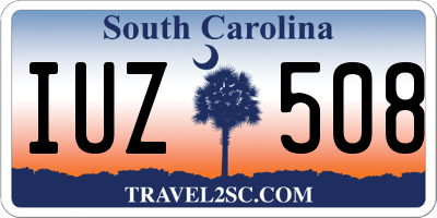SC license plate IUZ508
