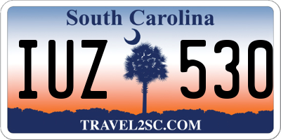 SC license plate IUZ530