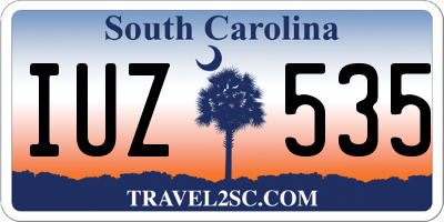 SC license plate IUZ535