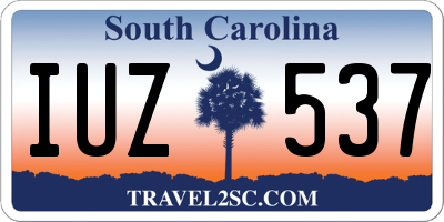 SC license plate IUZ537