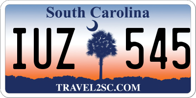 SC license plate IUZ545
