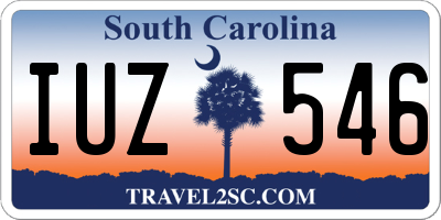 SC license plate IUZ546