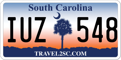SC license plate IUZ548