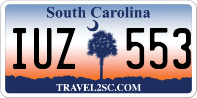 SC license plate IUZ553
