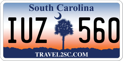 SC license plate IUZ560