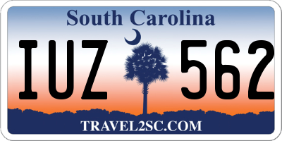 SC license plate IUZ562
