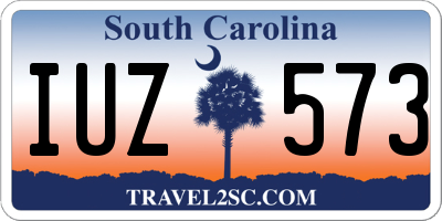 SC license plate IUZ573