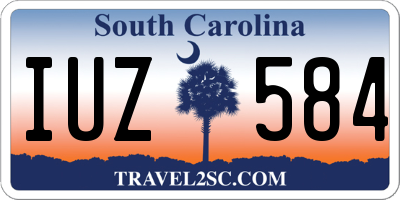 SC license plate IUZ584