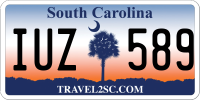 SC license plate IUZ589