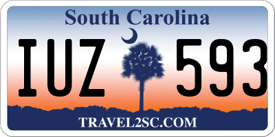 SC license plate IUZ593
