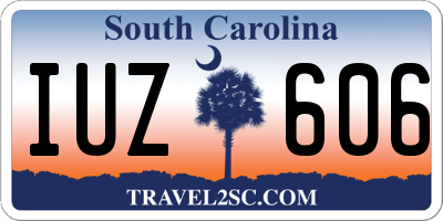 SC license plate IUZ606