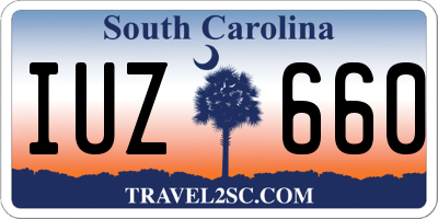 SC license plate IUZ660
