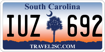 SC license plate IUZ692