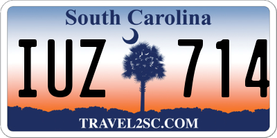 SC license plate IUZ714