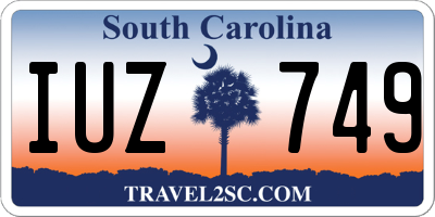 SC license plate IUZ749