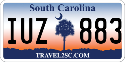 SC license plate IUZ883