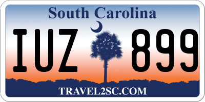 SC license plate IUZ899