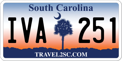 SC license plate IVA251