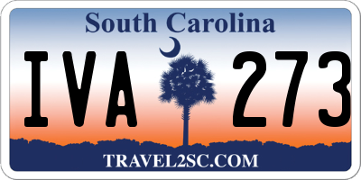 SC license plate IVA273