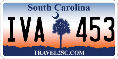 SC license plate IVA453