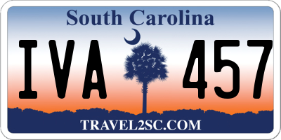 SC license plate IVA457